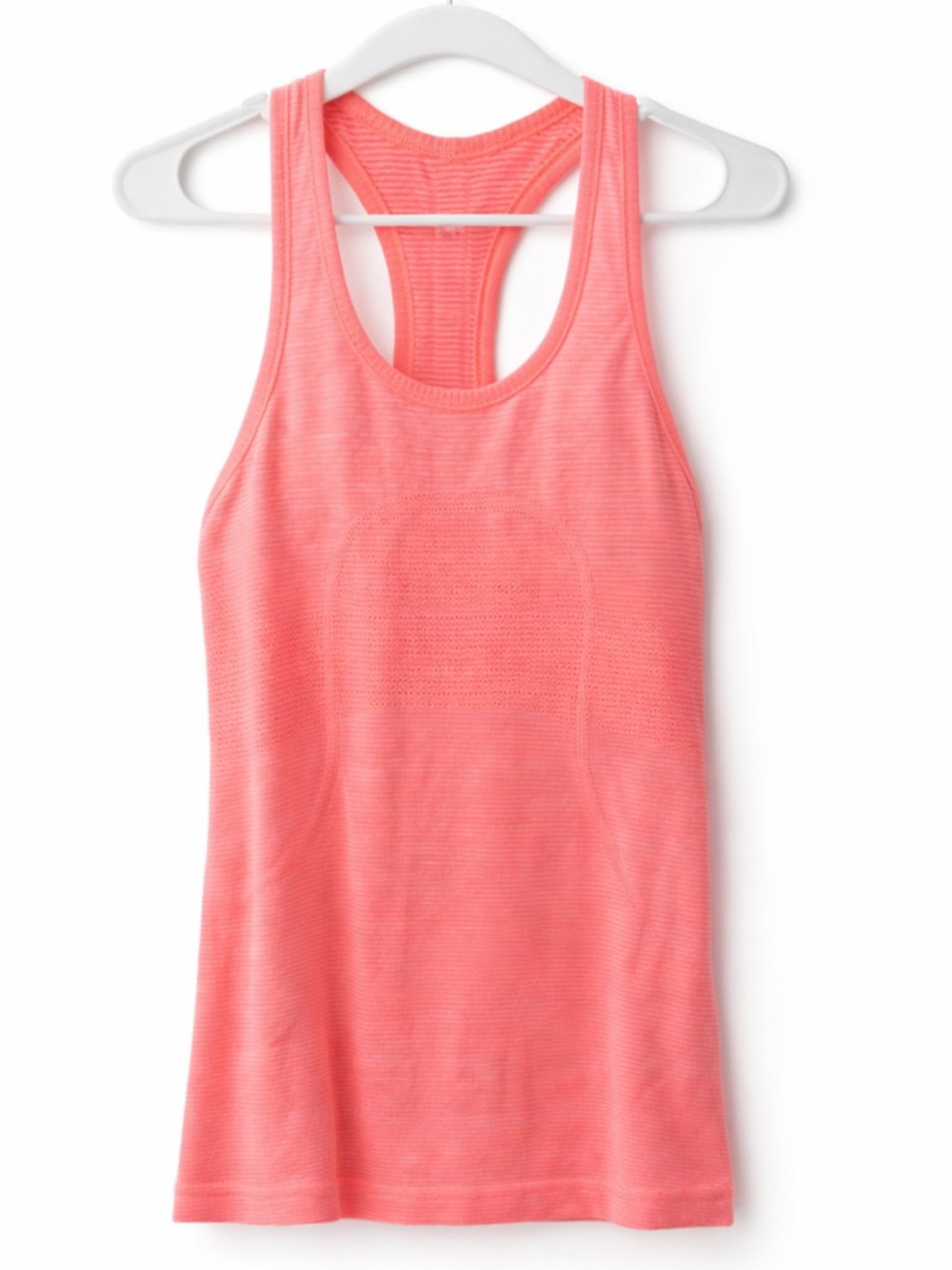Lululemon Coral Racerback Tank Top Lightweight Athletic Workout Top